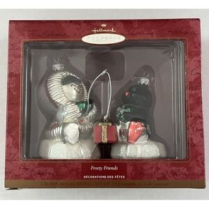 Hallmark Crown Reflections 2000 Frosty‎ Friends Blown Glass Collectible Ornament